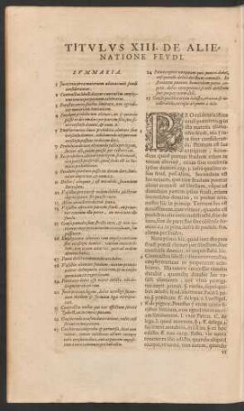Titulus XIII. De Alienatione Feudi.
