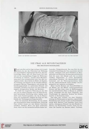 48: Die Frau als Mitgestalterin des heutigen Wohnraums