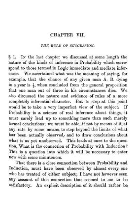 CHAPTER VII. - The Rule Of Succession.