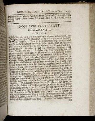 Dom. XVIII. Post Trinit. - Dom. XXI. Post Trin.