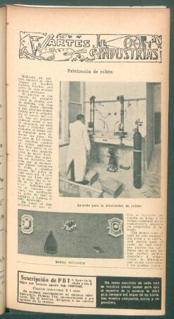Fabricación de rubíes : Artes e industrías