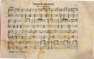 3 Trauermärsche : (Beethoven - Chopin - Kempter) ; für d. Zither arr.