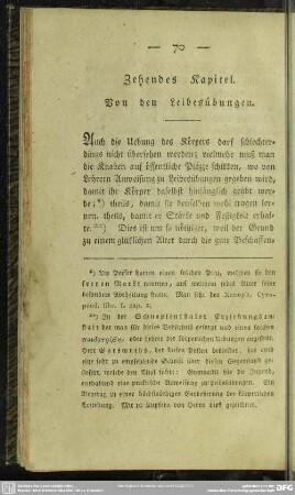 Zehendes Kapitel. Von den Leibesübungen