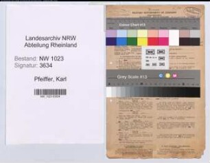 Entnazifizierung Karl Pfeiffer , geb. 24.08.1891 (Hausmeister)