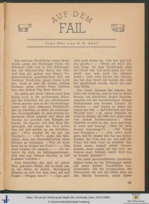Auf dem Fail: eine Mär.