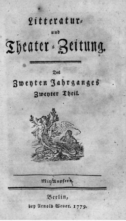 Des zweyten Jahrganges zweyter Theil