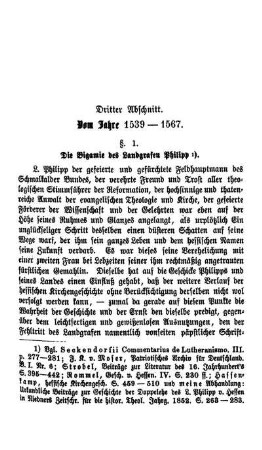 Dritter Abschnitt. Vom Jahre 1539 - 1567.