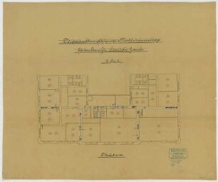 Thiersch, Friedrich von; München; Haus für Handel und Gewerbe - Dampfheizung, Ventilation (Grundriss 3. OG)