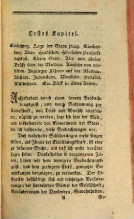Beobachtungen in und über Prag, 1