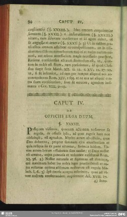 Caput IV. De Officiis Erga Deum