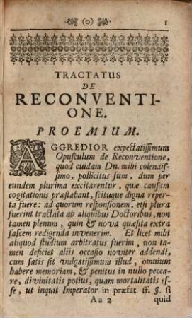 Johannis Petri Molignati, Iuris-Consulti Vercellensis eximii Tractatus De Reconventione : In quo omnia ac singula, ad hanc materiam pertinentia, quotidieque in Scholis, tum in Foro occurentia, per 97. Quaestiones & Responsiones dilucide proponuntur ac succincte deciduntur ; Omnibus in Scholis, & in Causarum Foro versantibus summe necessarius