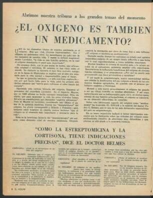 ¿El oxígeno es también un medicamento?