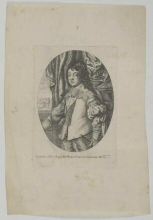 Bildnis des Carolus II Brittaniae, Franciae & Hiberniae Rex