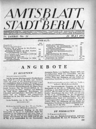 1932,21: Nr. 21, 22. Mai 1932