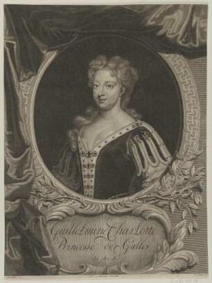 Bildnis der Guillelmine Charlotte, Princesse de Galles