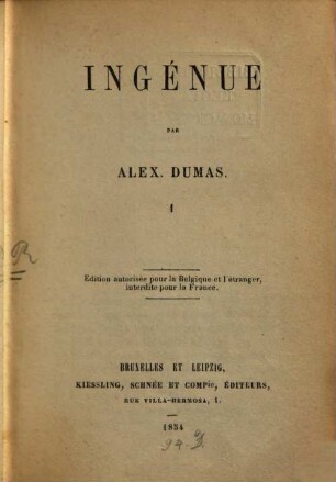 Ingénue, 1