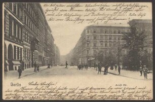 Ansichtskarte Blick in die Arndtstraße