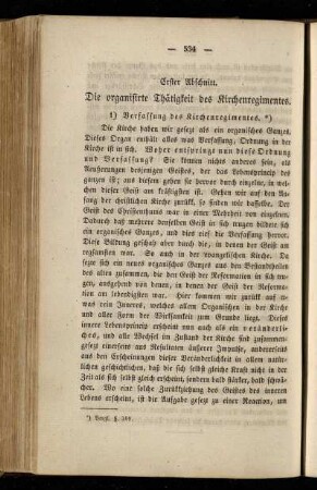 Erster Abschnitt. Die organisirte Thätigkeit des Kirchenregimentes
