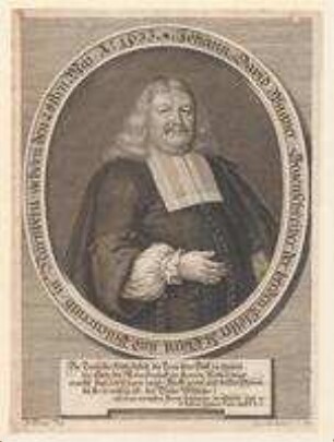 Johann David Wagner, Gegenschreiber der Klöster St. Klara und Pillenreuth; geb. 28. Mai 1633