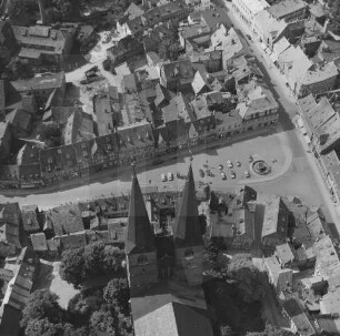 Pölkenstraße in der Altstadt von Quedlinburg : Blickrichtung Westen