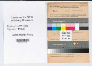 Entnazifizierung Franz Guntermann, geb. 01.09.1906 (Technischer Angestellter)
