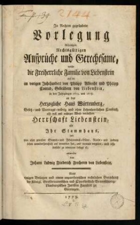 1-185, Vorlegung derjenigen Rechtsgueltigen ...