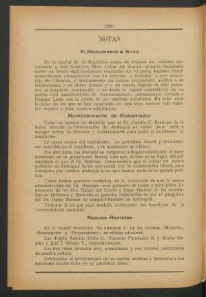 Nuevas revistas