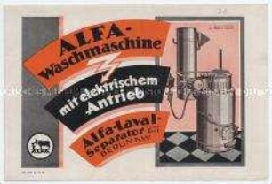 Alfa-Waschmaschine mit elektrischem Antrieb