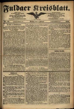Ausgabe vom Montag, den 06. Februar 1905.