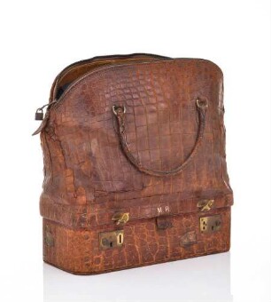 Reisetasche Max Reinhardt mit goldgeprägten Initialien MR