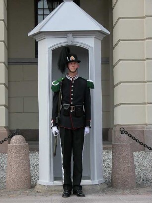 Wache am königlichen Schloss