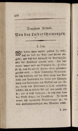 Dreyzehnter Abschnitt. Von den Lufterscheinungen