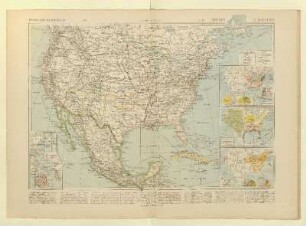 [États-Unis et Mexique], Population, Agriculture, Mines et Industrie
