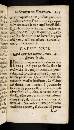 137-145, Caput XVII
