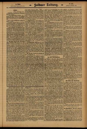 Zweite Ausgabe vom Freitag, den 19. Dezember 1913.