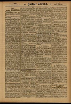 Zweite Ausgabe vom Freitag, den 19. Dezember 1913.