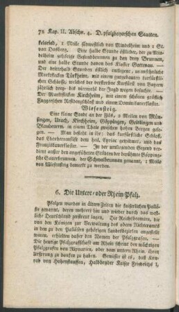 6. Die Untere- oder Rhein-Pfalz