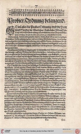 Probierordnung 1568
