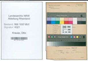 Entnazifizierung Otto Krause , geb. 01.11.1908 (Ingenieur)