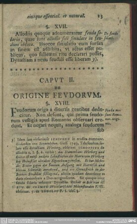 Caput II. De Origine Feudorum