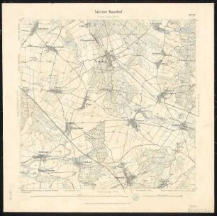 Äquidistantenkarte 27 : Section Naunhof, 1888 : Section Naunhof. - 1:25000. - Leipzig: Giesecke & Devrient, 1888. - 1 Kt.