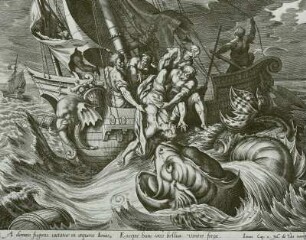 Zum: "Prophet Jona", 2. und 3. Kapitel: "Er sprach zu ihnen: "Nehmet mich und werft mich ins Meer , so wird das Meer still werden. - Aber das Meer verschaffte einen großen Fisch, Jona zu verschlingen."