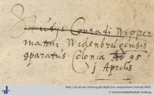 [Provenienz]: Wippermann, Konrad