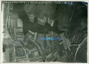 Foto der Batteriestellung Niedermorschweiler südwestlich von Mülhausen (Luftbild)