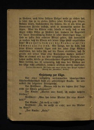 Erziehung zur Lüge