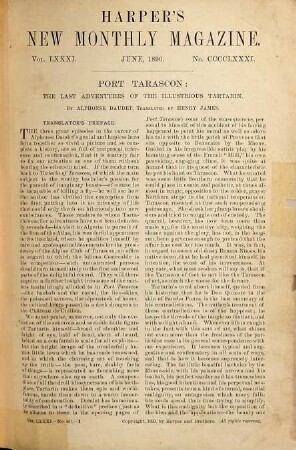 Harper's new monthly magazine. 81 = 481 - 486. 1890