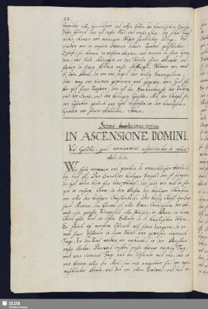 Sermo decimus tertius: In Ascensione domini.
