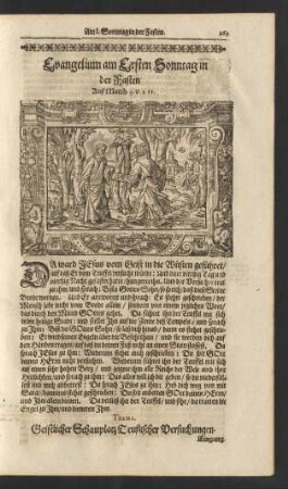 Evangelium am Ersten Sonntag in der Fasten. ...
