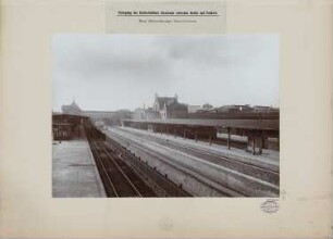 Verlegung der Stettiner Eisenbahn zwischen Pankow und Berlin, Bahnhof Berlin-Gesundbrunnen: Gesamtansicht mit Bahnsteiganlage
