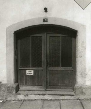 Marienberg, Wolkensteiner Straße 10. Wohnhaus. Hauseingang